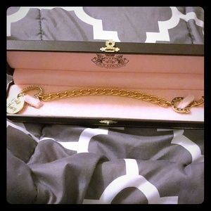Juicy Couture Gold Bracelet with Pink Accents